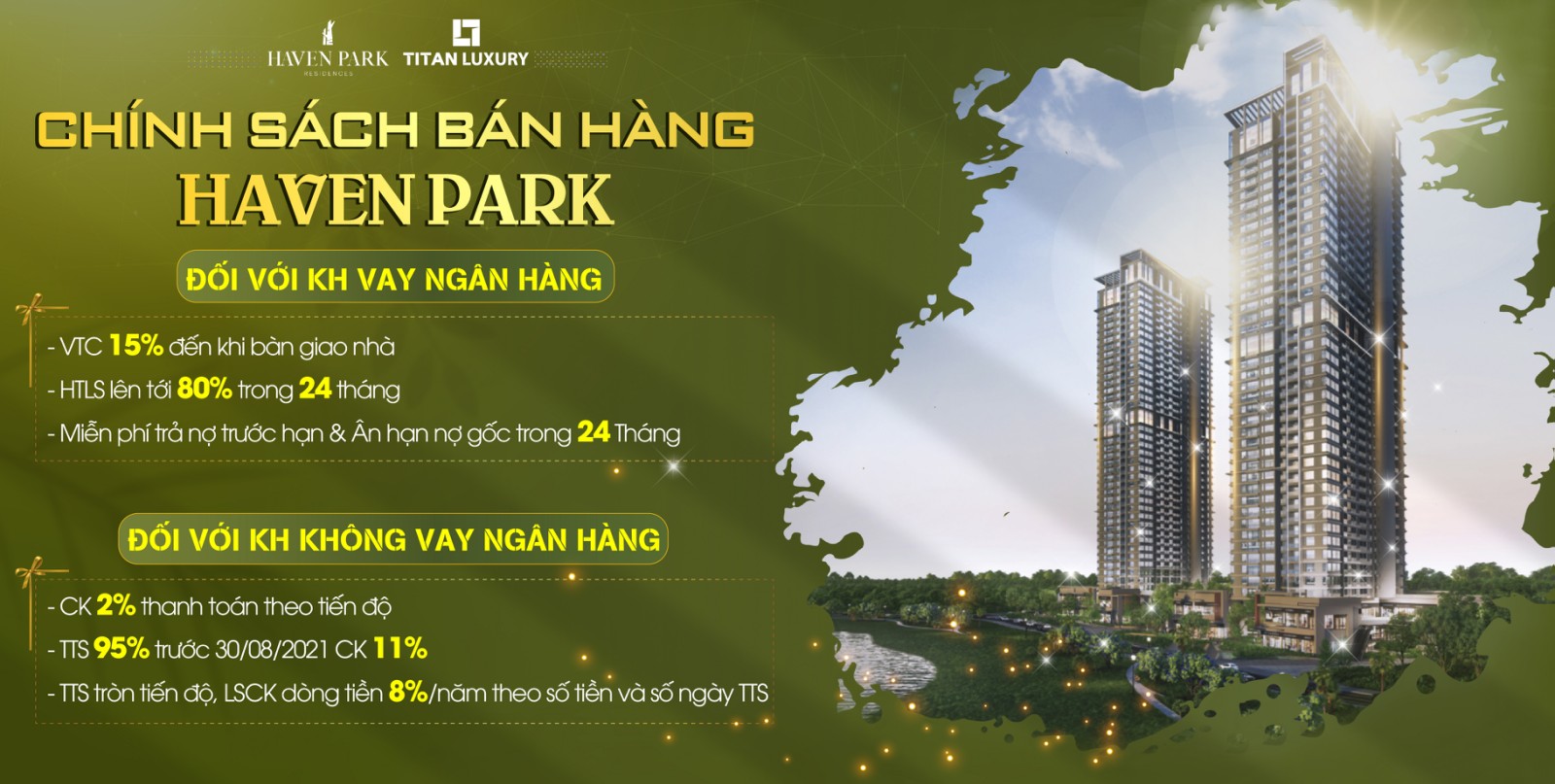 Chính sách bán hàng chung cư Haven Park Ecopark